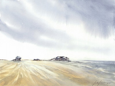 Strandbild mit link zu Maritim Auswahl Aquarelle